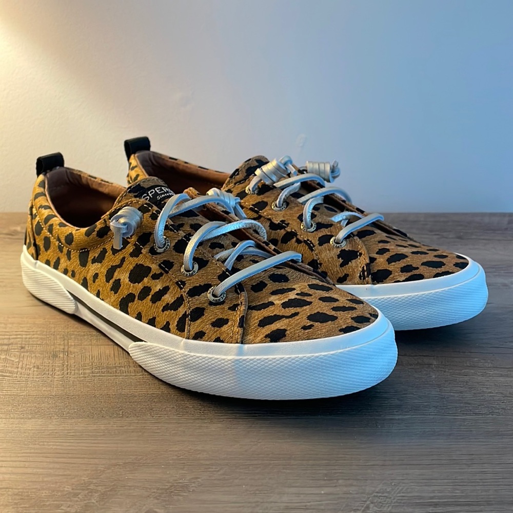 Sperry Pier Wave Cheetah Sneaker 8.5